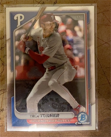 2024 Bowman Chrome #21 Trea Turner — front