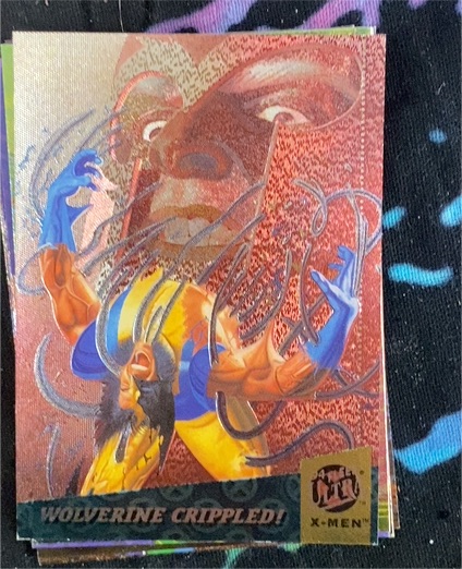 1994 Fleer Ultra X-Men Fatal Attractions #4 Wolverine Crippled! — front