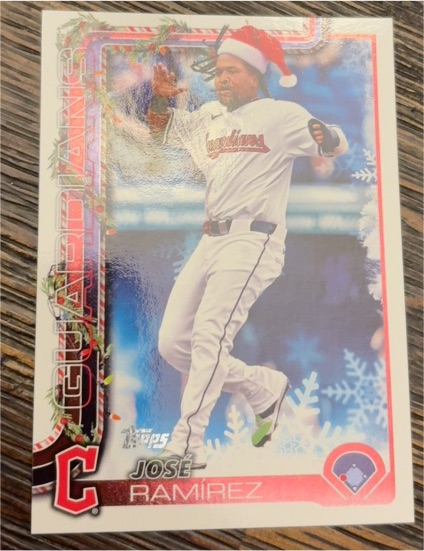 2025 Topps Holiday #H195 José Ramírez — front