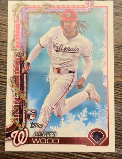 2025 Topps Holiday #H94 James Wood — front