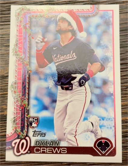 2025 Topps Holiday #H46 Dylan Crews Rookie Card — front