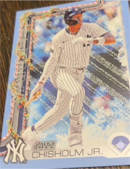 2025 Topps Holiday #H176 Jazz Chisholm Jr. — front