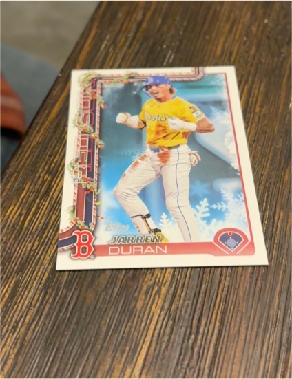 2025 Topps Holiday #H180 Jarren Duran — front