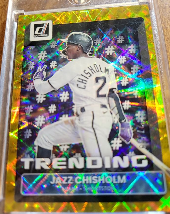 2022 Donruss #T-3 Jazz Chisholm Trending Rapture — front