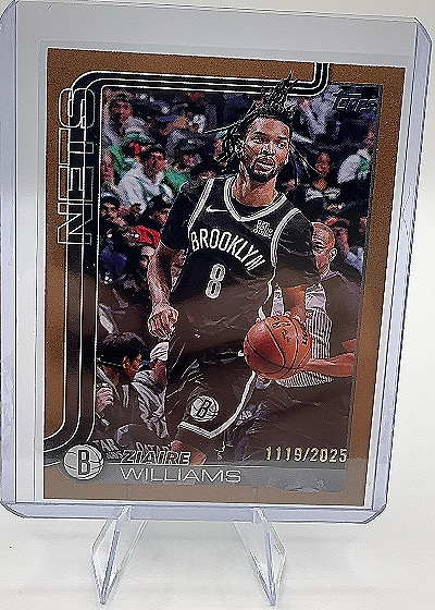 2025-26 Topps NBA Basketball Ziaire Williams Nets Sand Glitter #1119 — front