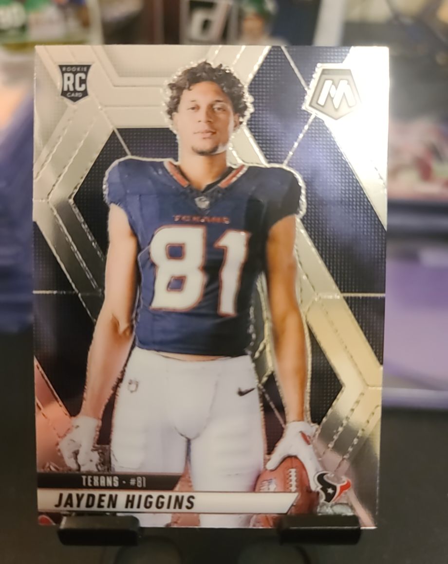 2025 Panini Mosaic #286 Jayden Higgins RC Rookie Photo Variation SP Texans — front