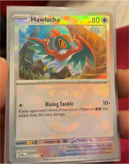 2025 Pokémon Prismatic Evolutions #089 Hawlucha — front