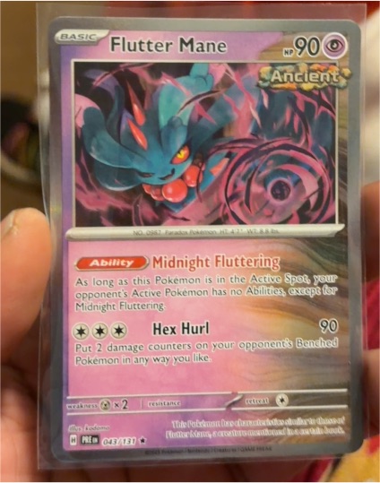 2024 Pokémon TCG Prismatic Evolutions #043 Flutter Mane — front