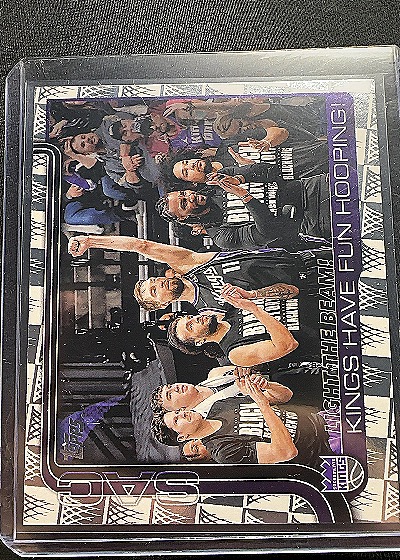 2024 Topps Sacramento Kings Team Card — front