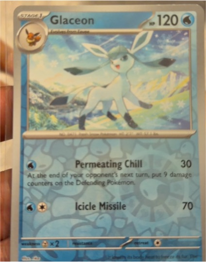 2024 Pokémon Scarlet & Violet #54 Glaceon — front