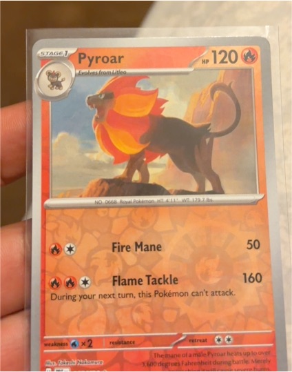 2022 Pokémon Scarlet & Violet Prismatic Evolutions #016 Pyroar — front
