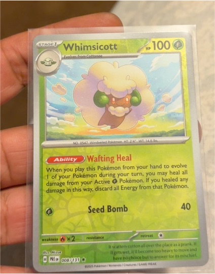 2025 Pokémon TCG #008 Whimsicott — front