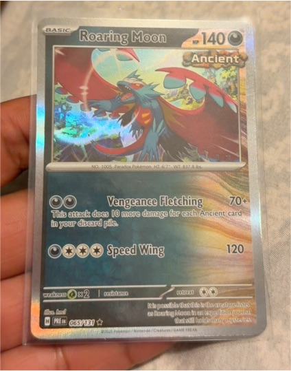 2025 Pokémon SV: Prismatic Evolutions #065 Roaring Moon — front