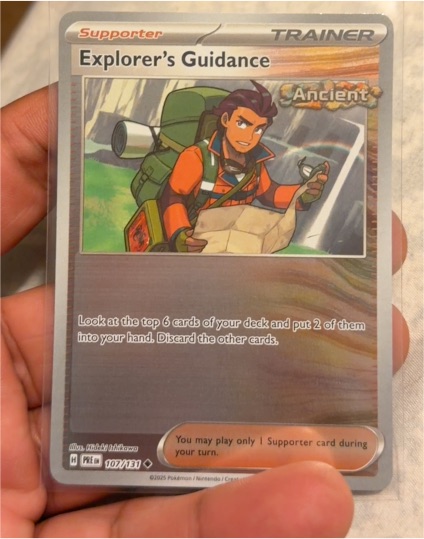 2025 Pokémon Scarlet & Violet Sv: Prismatic Evolutions #107 Explorer's Guidance — front