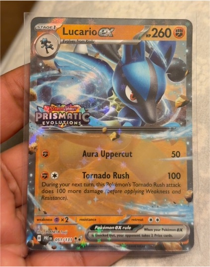 2019 Pokémon Prismatic Evolutions #051 Lucario ex — front