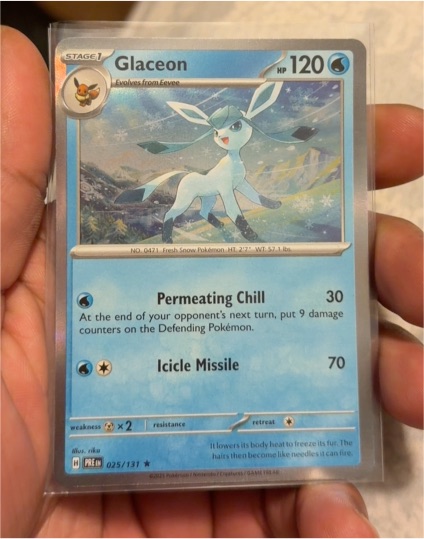 2025 Pokémon Prismatic Evolutions #025 Glaceon — front