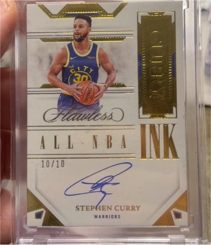 2022-23 Panini Flawless All-NBA Ink #ALL-NBA INK Stephen Curry — front
