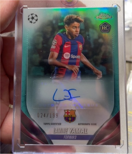 2023-24 Topps Chrome UEFA #64 Lamine Yamal — front