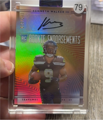 2022 Panini Illusions Rookie Endorsements #RE-KW Kenneth Walker III — front