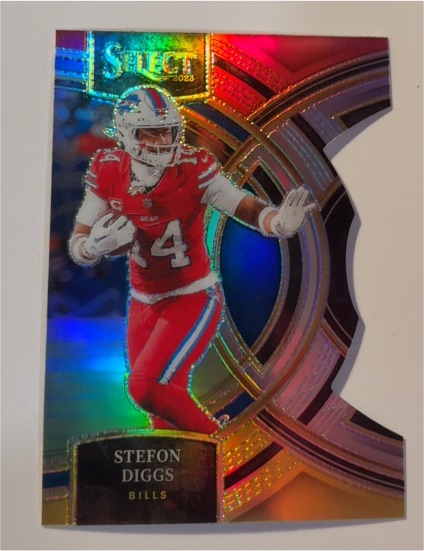 2023 Panini Select Premier Level Die-Cut #187 Stefon Diggs — front