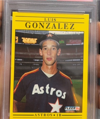1991 Fleer #507 Luis Gonzalez — front