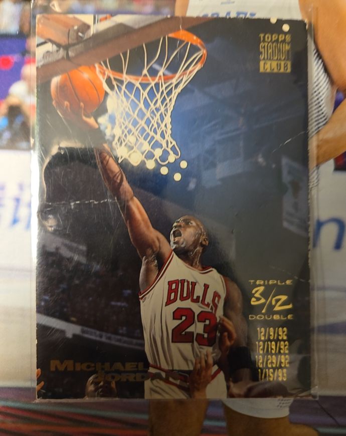 1993-94 Topps Stadium Club Triple Double #1 Michael Jordan — front