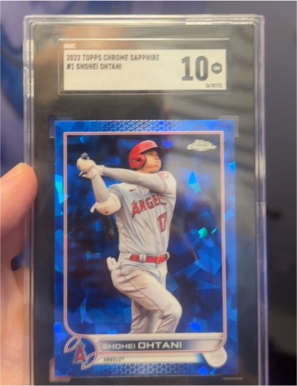 2022 Topps Chrome Sapphire #01 Shohei Ohtani — front
