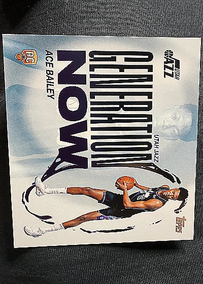 2025-26 Topps #GN-5 Ace Bailey Generation Now Rookie Utah Jazz — front