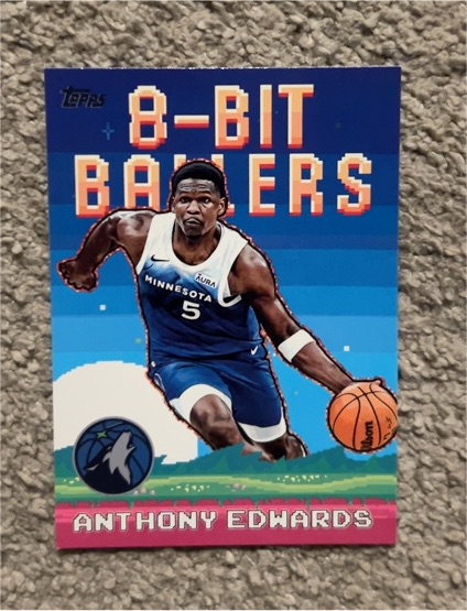 2025-26 Topps 8-Bit Ballers #8B-18 Anthony Edwards — front