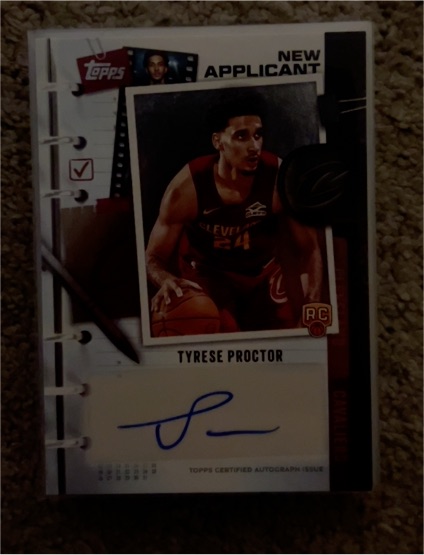 2025/26 Topps Basketball New Applicant Rookie Autograph Tyrese Proctor RC #NA-TP — front