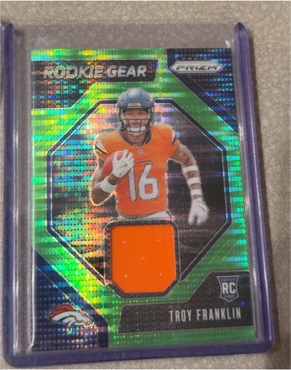 2024 Panini Prizm Rookie Gear #RG-TFN Troy Franklin — front