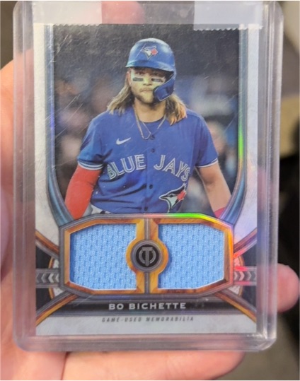 2023 Topps Tribute Dual Relics #DR-BB Bo Bichette — front