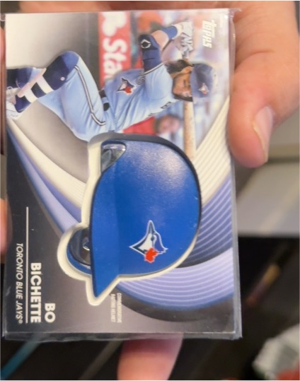 2022 Topps Series 2 Bo Bichette Commemorative Batting Helmet Card #BH-BB — front