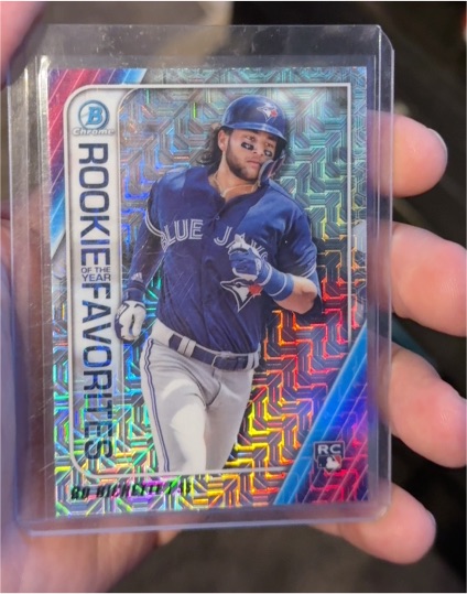 2020 Bowman Chrome #ROYF-BB Bo Bichette Rookie of the Year Favorites — front