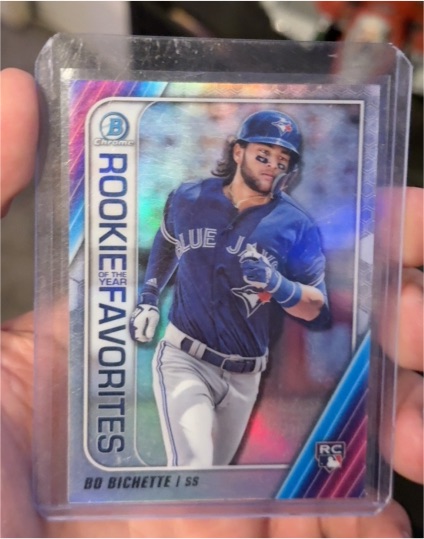 2020 Bowman Chrome #ROYF-BB Bo Bichette Rookie of the Year Favorites — front