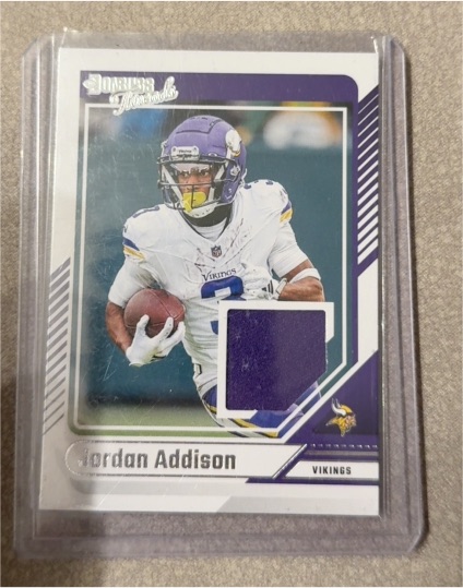 2024 Panini Donruss Threads #DTH-JAD Jordan Addison — front
