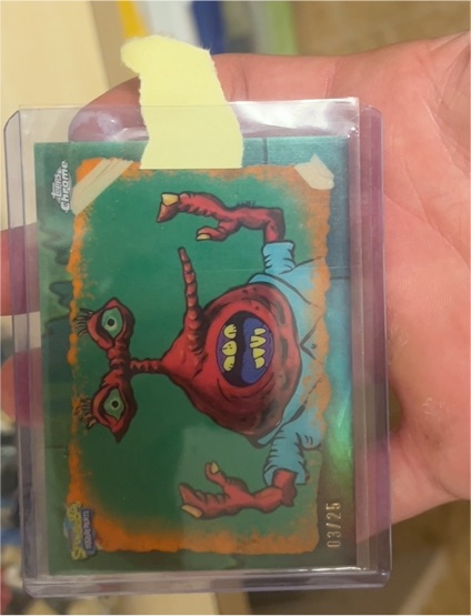 2025 Topps Chrome SpongeBob #GO-7 Mr. K — front
