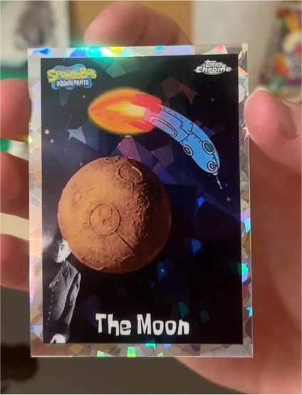 2025 Topps Chrome SpongeBob #156 The Moon — front