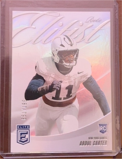 2025 Panini Donruss Elite #5 Abdul Carter Rookie Elitist — front
