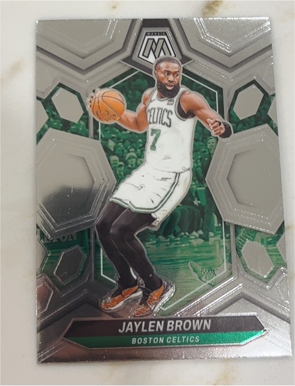 2023-24 Panini Mosaic #182 Jaylen Brown — front