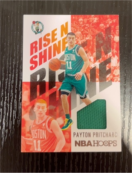 2020-21 Panini NBA Hoops Rise N Shine Memorabilia #16 Payton Pritchard — front