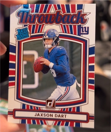 2025 Panini Donruss #41 Jaxson Dart Rated Rookie Throwback — front