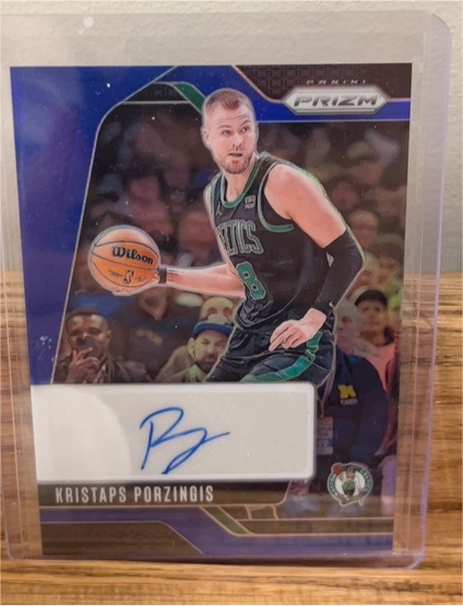 2024-25 Panini Prizm Signatures #SIG-KPC Kristaps Porzingis — front