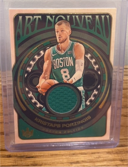 2024-25 Panini Court Kings #AN-KSP Kristaps Porzingis Art Nouveau Patch — front
