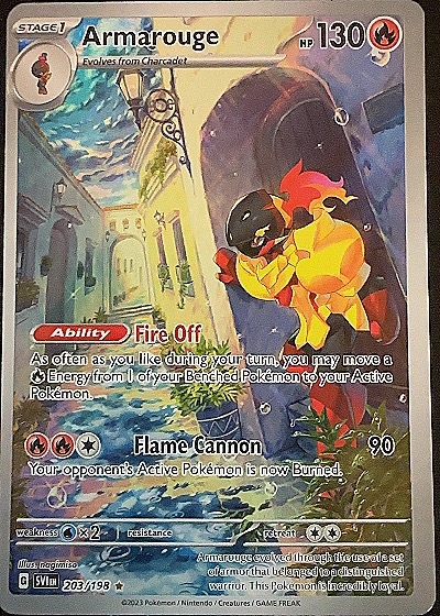 2023 Pokémon SV01: Scarlet & Violet Base Set #203 Armarouge Illustration Rare — front