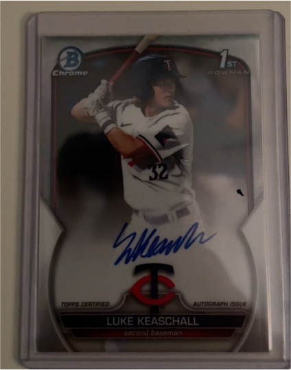 2023 Bowman Chrome Draft #CDA-LK Luke Keaschall — front