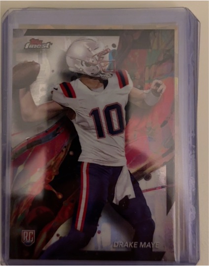 2024 Topps Finest #62 Drake Maye — front