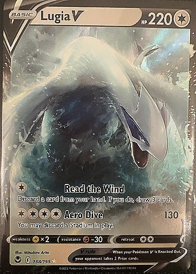 2022 Pokémon SWSH12: Silver Tempest #138 Lugia V — front