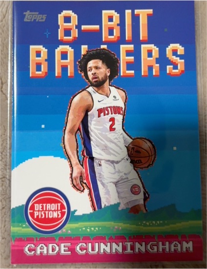 2025-26 Topps Basketball 8-Bit Ballers #8B-1 Cade Cunningham — front