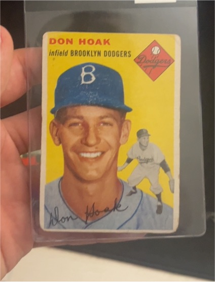 1954 Topps #211 Don Hoak — front